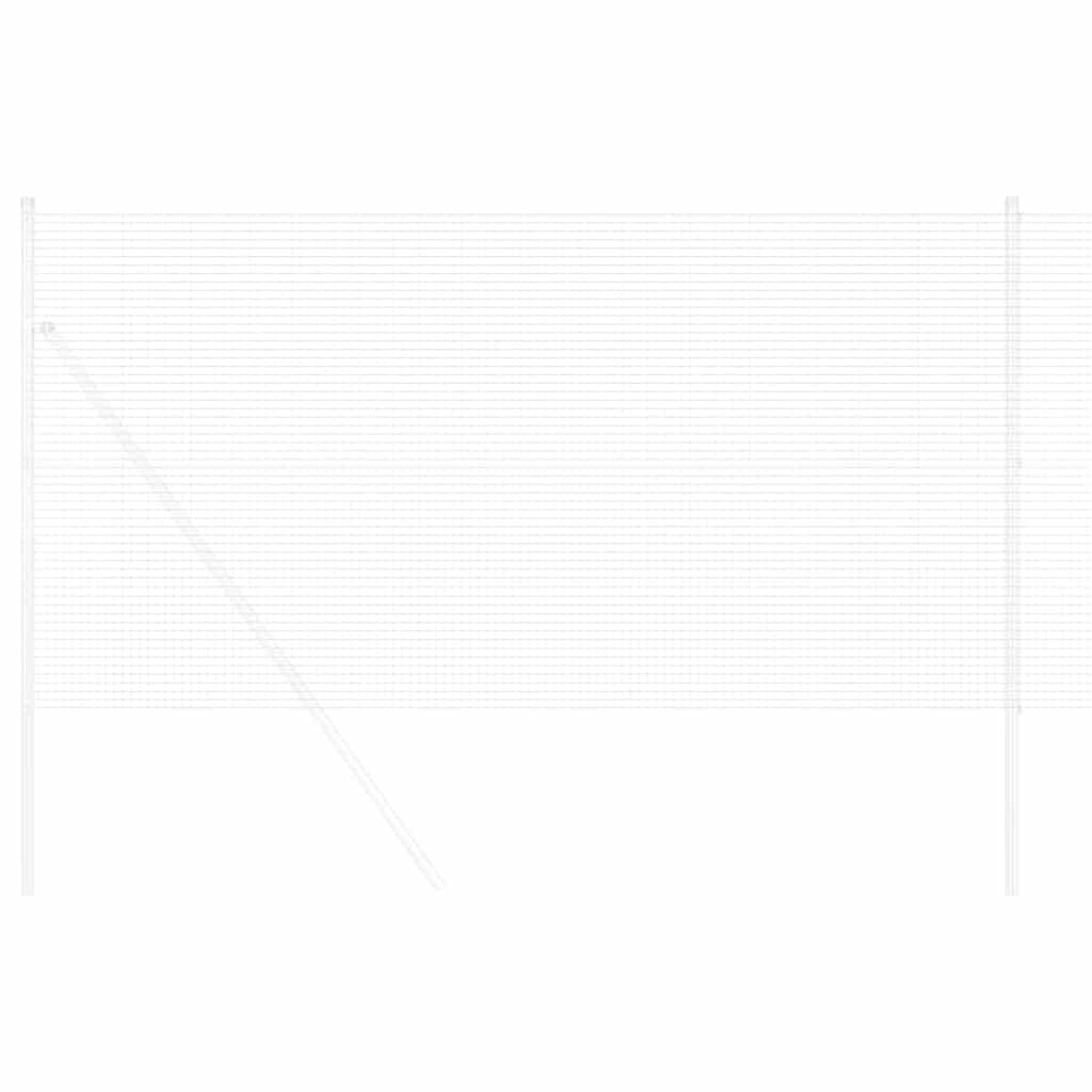 vidaXL Συγκολλητός φράχτης από σύρμα Ασημί 0.4 x 10 μ Ατσάλι