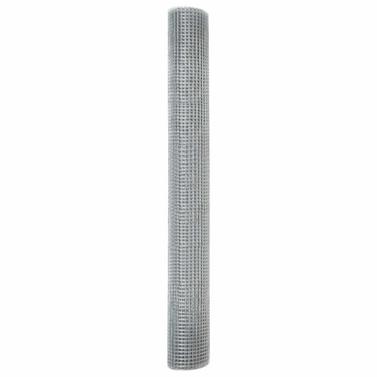 vidaXL Συγκολλητός φράχτης από σύρμα Ασημί 1.2 x 10 m