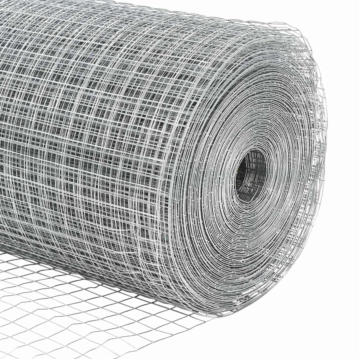 vidaXL Συγκολλητός φράχτης από σύρμα 1000 x 140 εκ. Ασημί