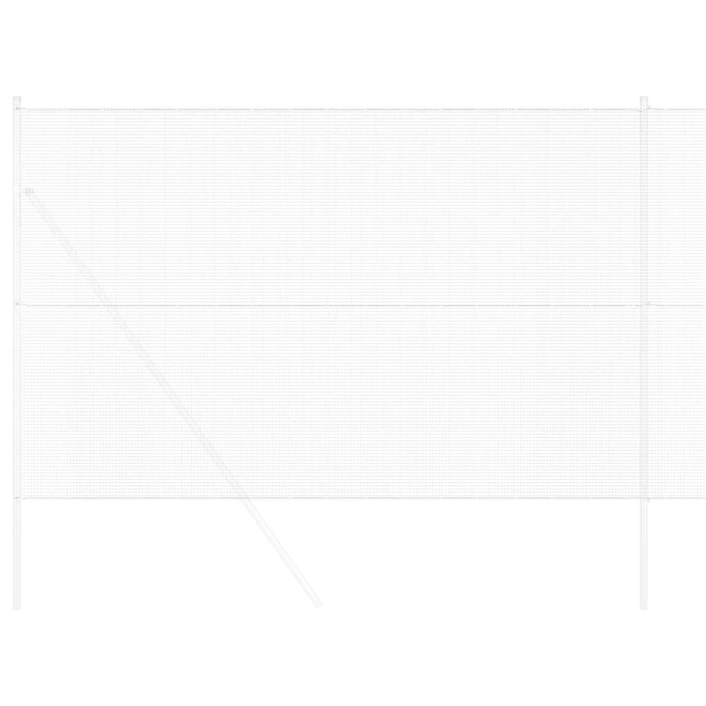 vidaXL Συγκολλητός φράχτης από σύρμα Ασημί 1.6 x 10 m Ατσάλι