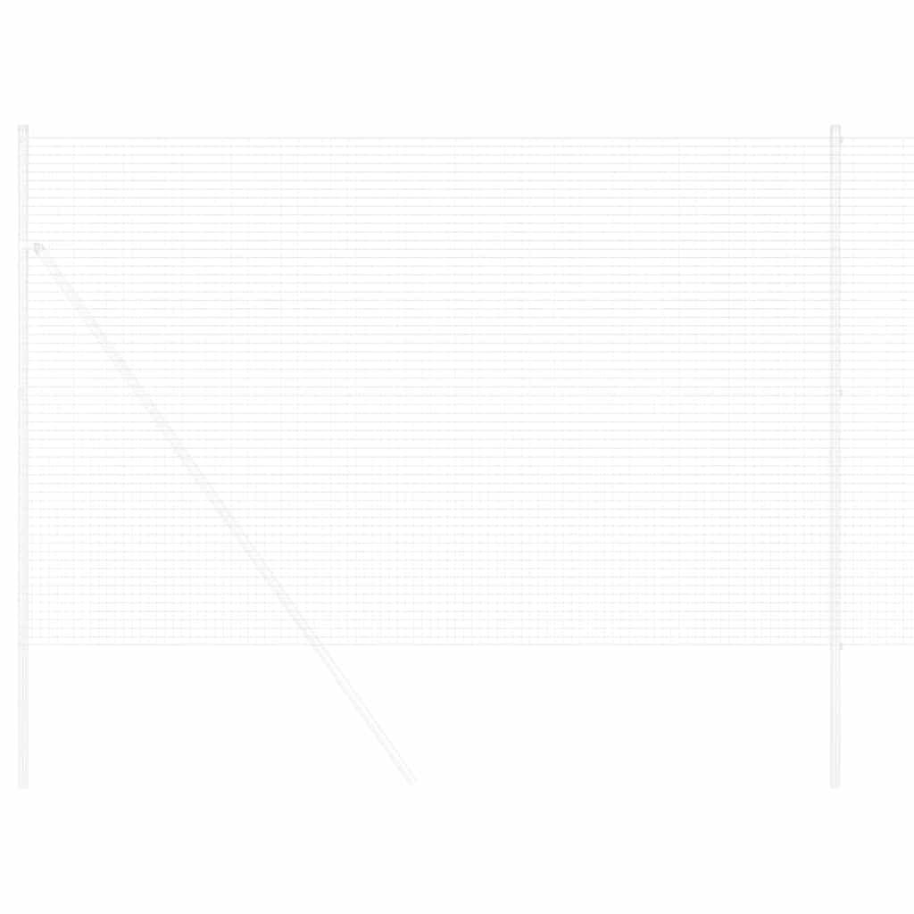 vidaXL Συγκολλητός φράχτης από σύρμα Ασημί 1.6 x 10 m Ατσάλι