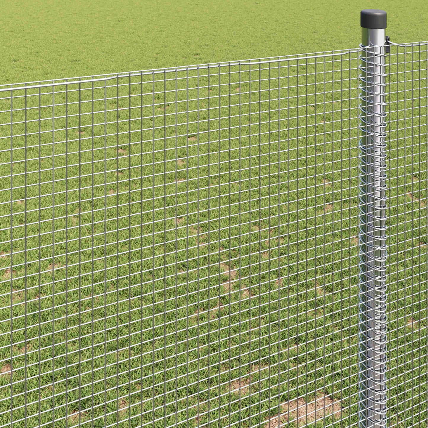 vidaXL Συγκολλητός φράχτης από σύρμα Ασημί 0.6 x 25 μ