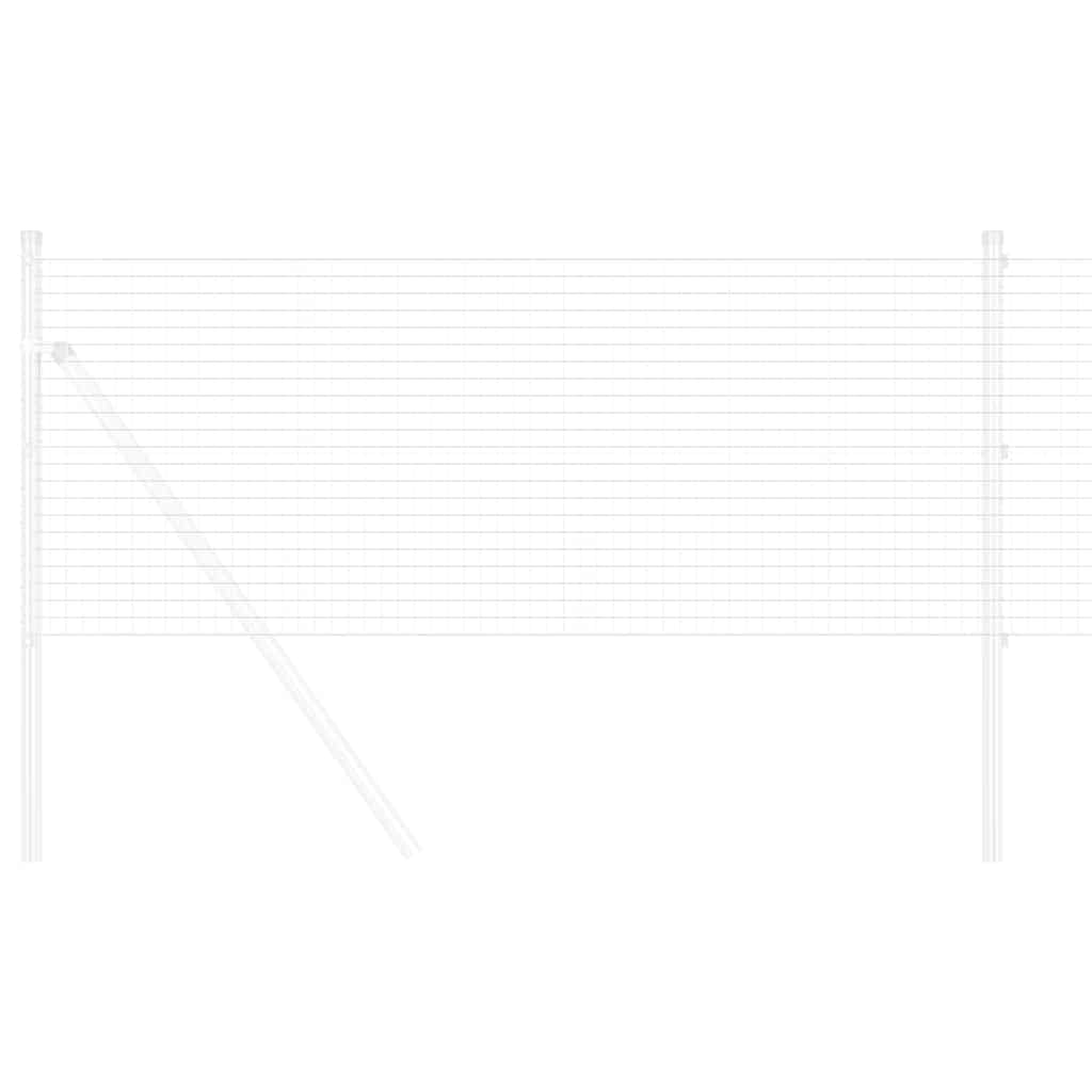 vidaXL Συγκολλητός φράχτης από σύρμα Ασημί 0.6 x 25 μ Ατσάλι
