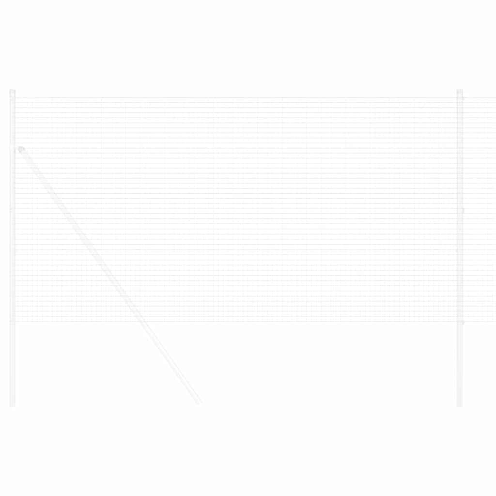 vidaXL Συγκολλητός φράχτης από σύρμα Ασημί 1.2 x 25 m Ατσάλι