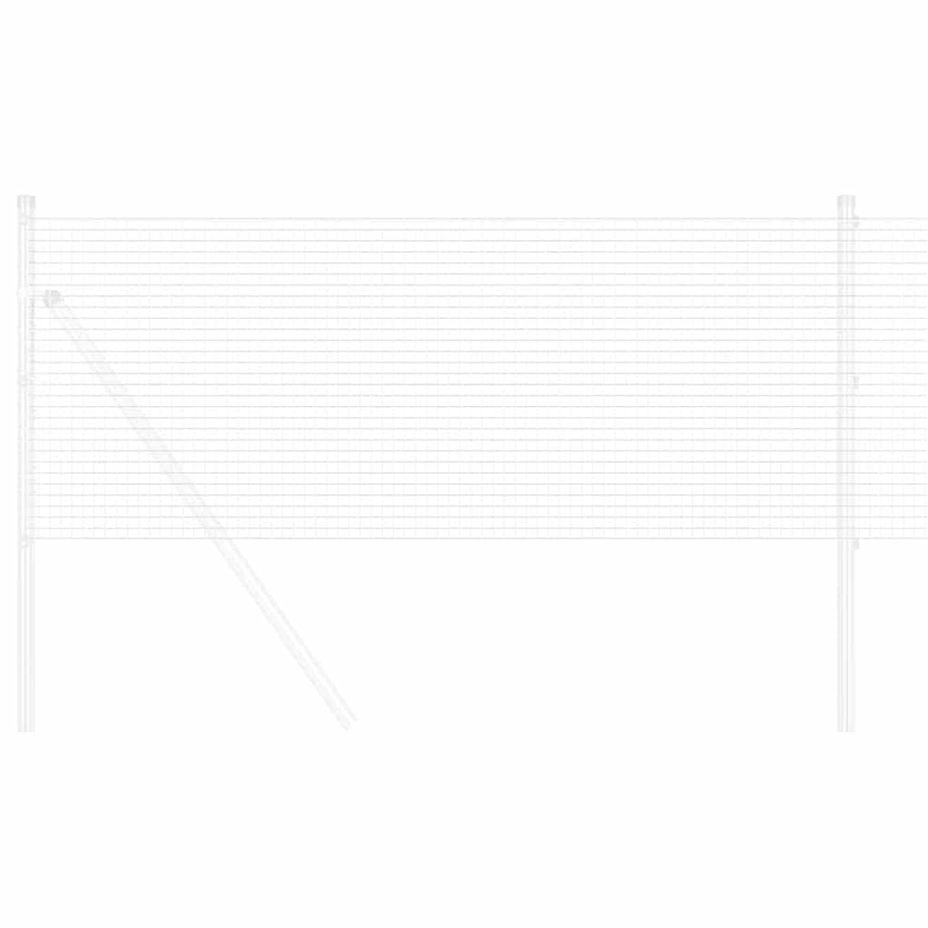 vidaXL Συγκολλητός φράχτης από σύρμα Ασημί 1.4 x 25 m