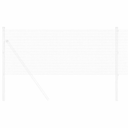 vidaXL Συγκολλητός φράχτης από σύρμα Ασημί 1.4 x 25 m