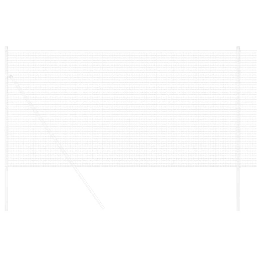 vidaXL Συγκολλητός φράχτης από σύρμα Ασημί 1 x 50 m Ατσάλι
