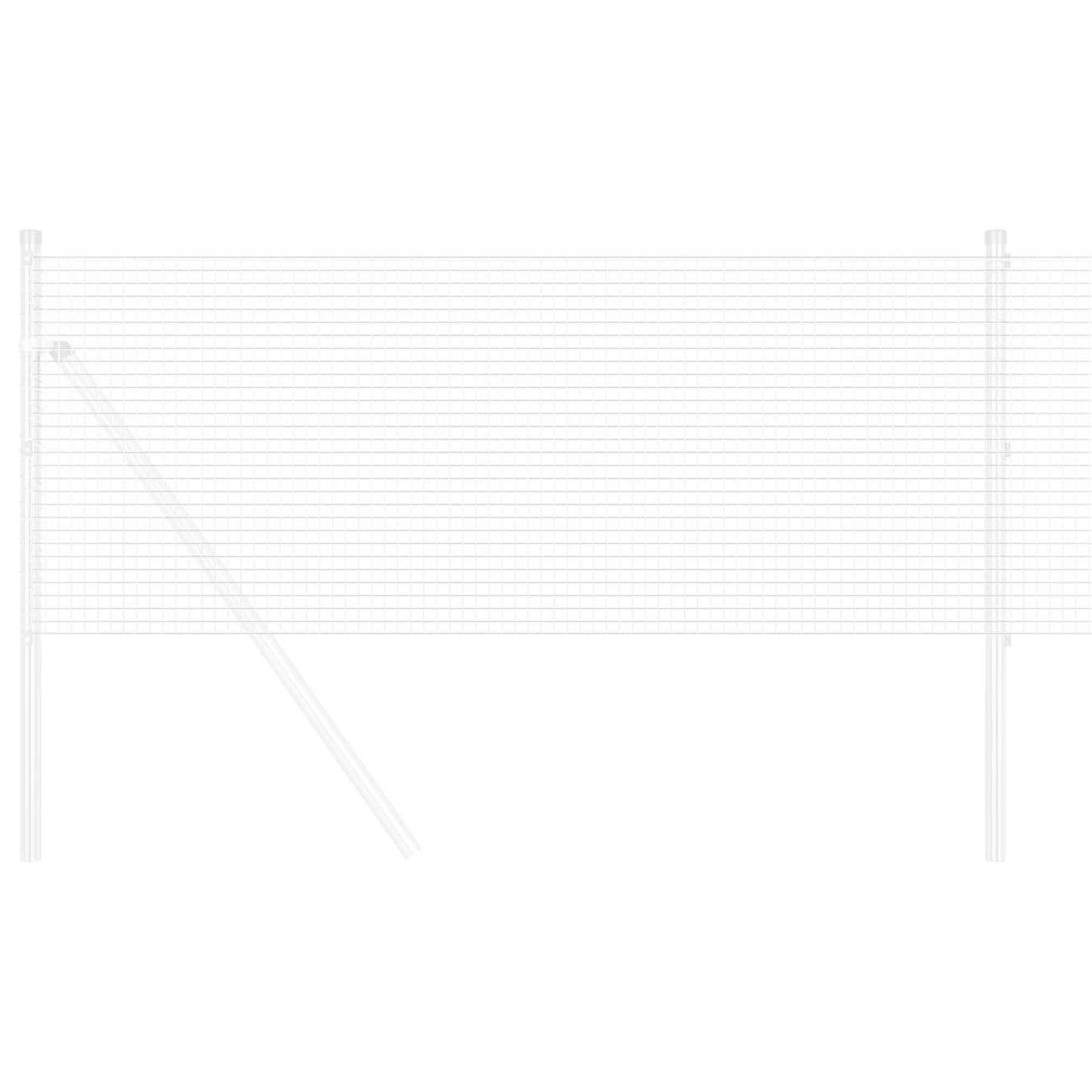 vidaXL Συγκολλητός φράχτης από σύρμα 5000 x 120 εκ Ασημί