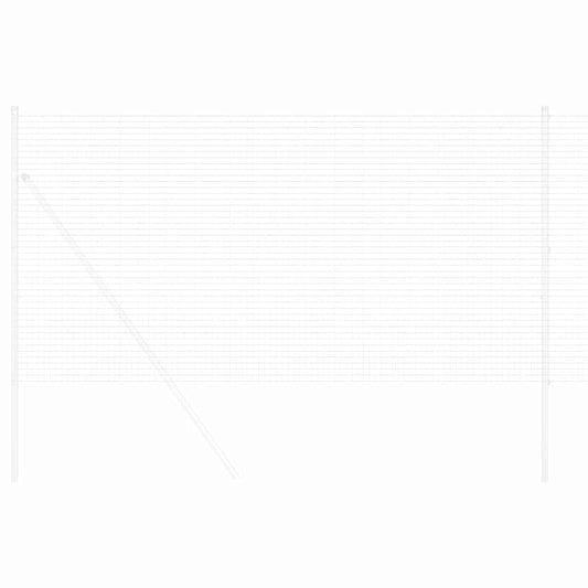 vidaXL Συγκολλητός φράχτης από σύρμα Ασημί 1.2 x 50 m