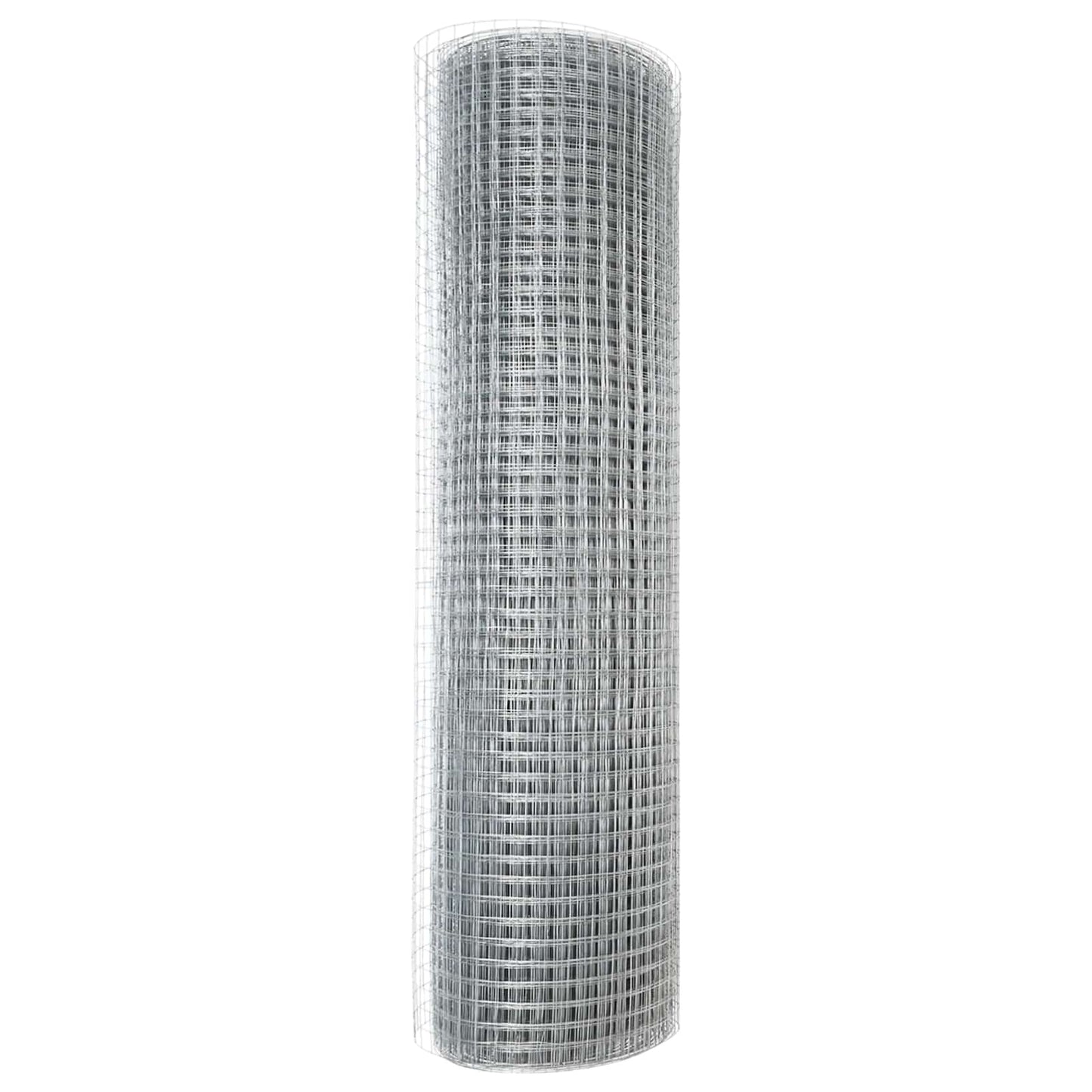 vidaXL Συγκολλητός φράχτης από σύρμα Ασημί 0.4 x 100 μ