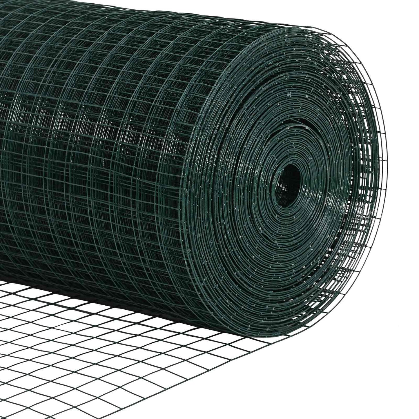 vidaXL Συγκολλητός φράχτης από σύρμα Πράσινο 0.8 x 10 m