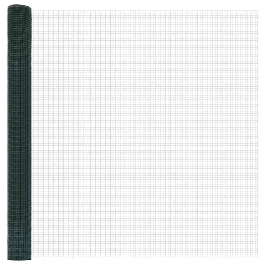 vidaXL Συγκολλητός φράχτης από σύρμα Πράσινο 1.6 x 10 m Ατσάλι