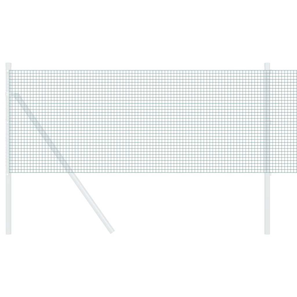 vidaXL Συγκολλητός φράχτης από σύρμα Πράσινο 0.4 x 50 μ. Ατσάλι