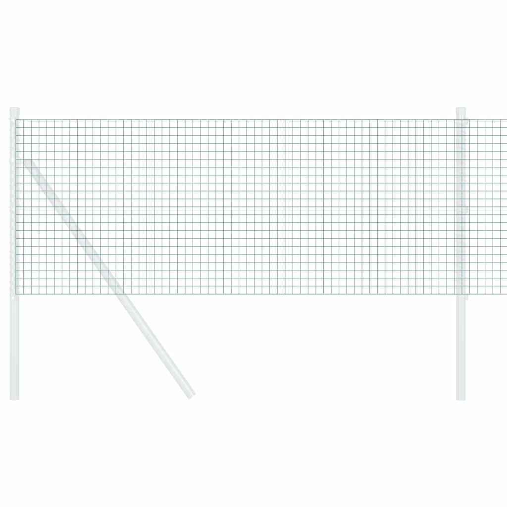 vidaXL Συγκολλητός φράχτης από σύρμα Πράσινο 0.8 x 50 μ Ατσάλι