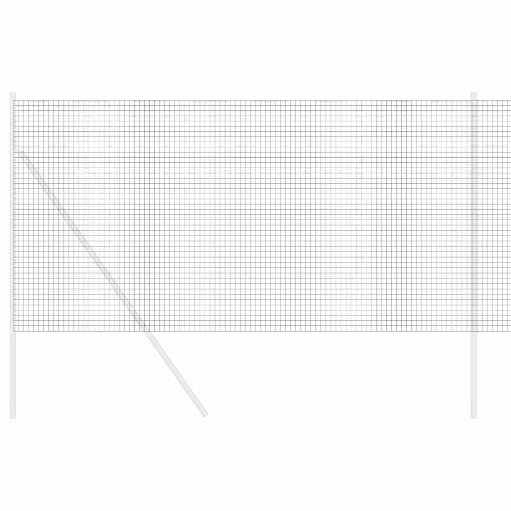 vidaXL Συγκολλητός φράχτης από σύρμα Γκρι 1.2 x 10 m Ατσάλι