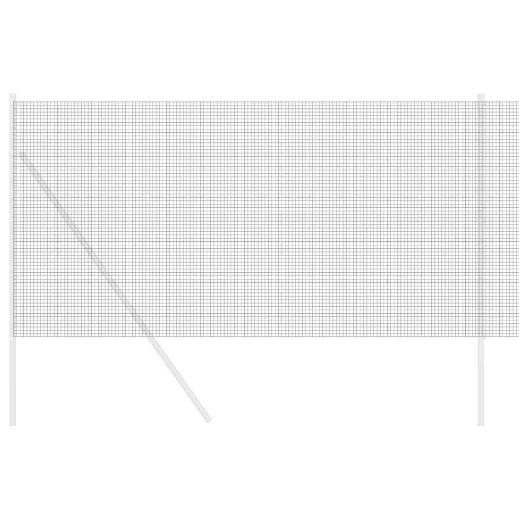 vidaXL Συγκολλητός φράχτης από σύρμα Γκρι 1.4 x 10 m