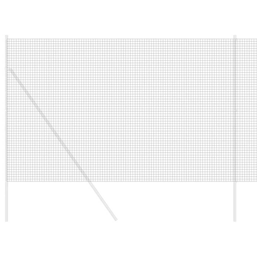 vidaXL Συγκολλητός φράχτης από σύρμα Γκρι 1.6 x 10 m Ατσάλι