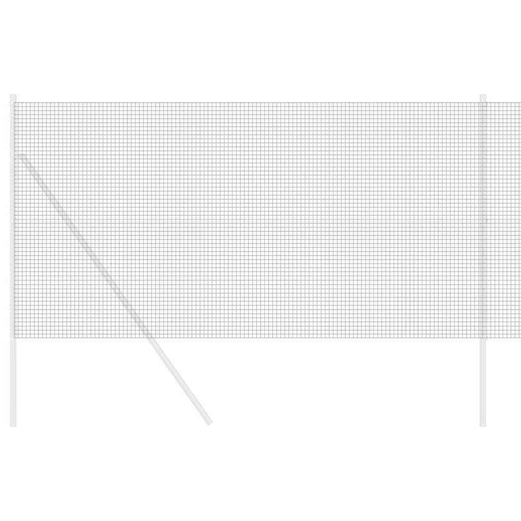 vidaXL Συγκολλητός φράχτης από σύρμα Γκρι 1.4 x 25 m Ατσάλι