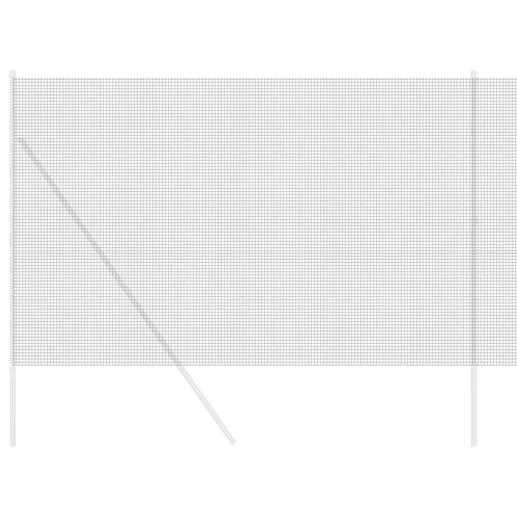 vidaXL Συγκολλητός φράχτης από σύρμα Γκρι 1.5 x 25 m Ατσάλι