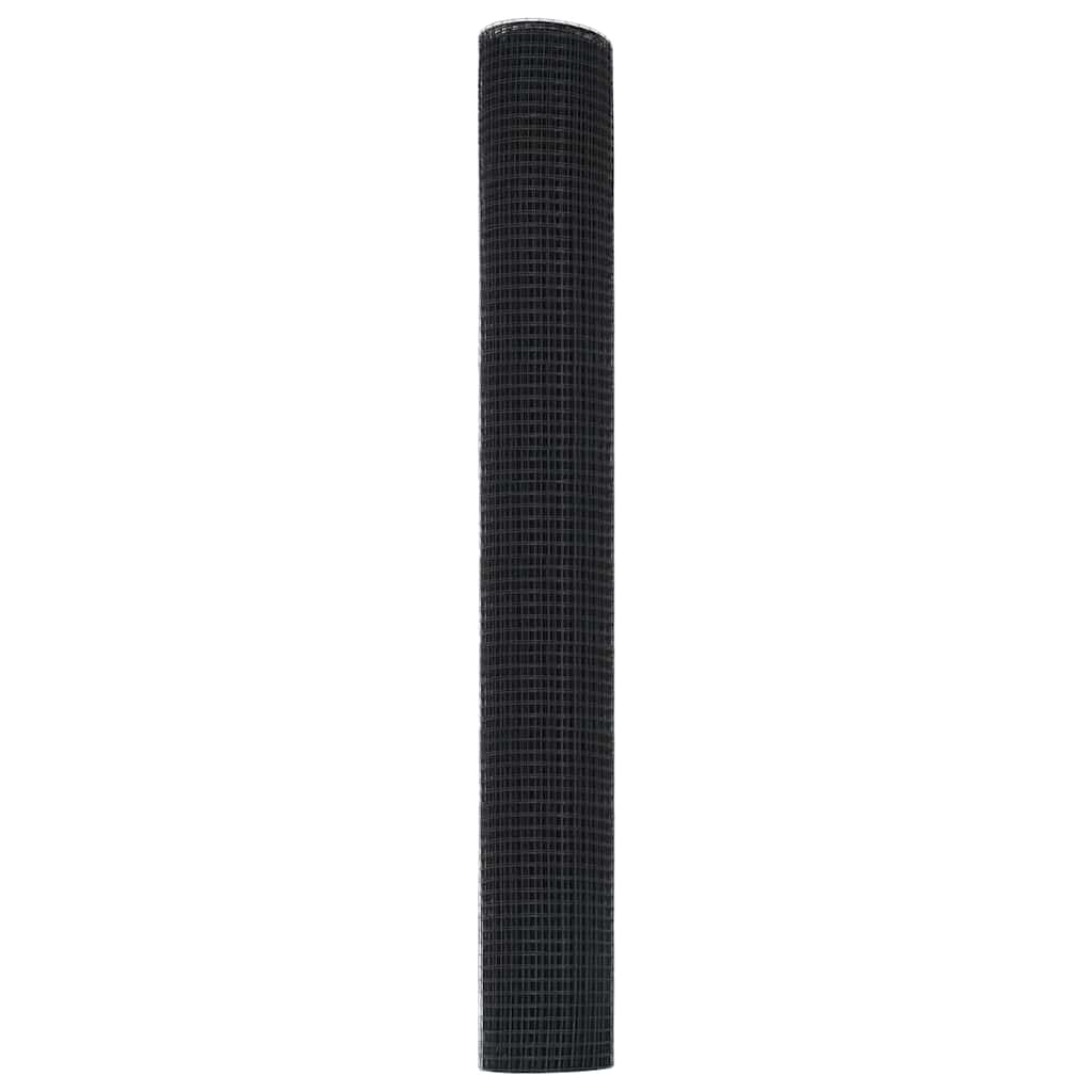 vidaXL Συγκολλητός φράχτης από σύρμα Γκρι 1.4 x 50 m Ατσάλι