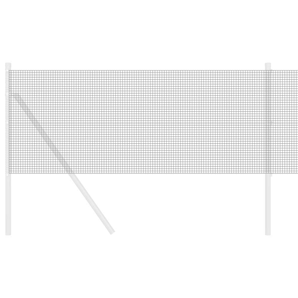 vidaXL Συγκολλητός φράχτης από σύρμα Γκρι 0.5 x 100 μ Ατσάλι