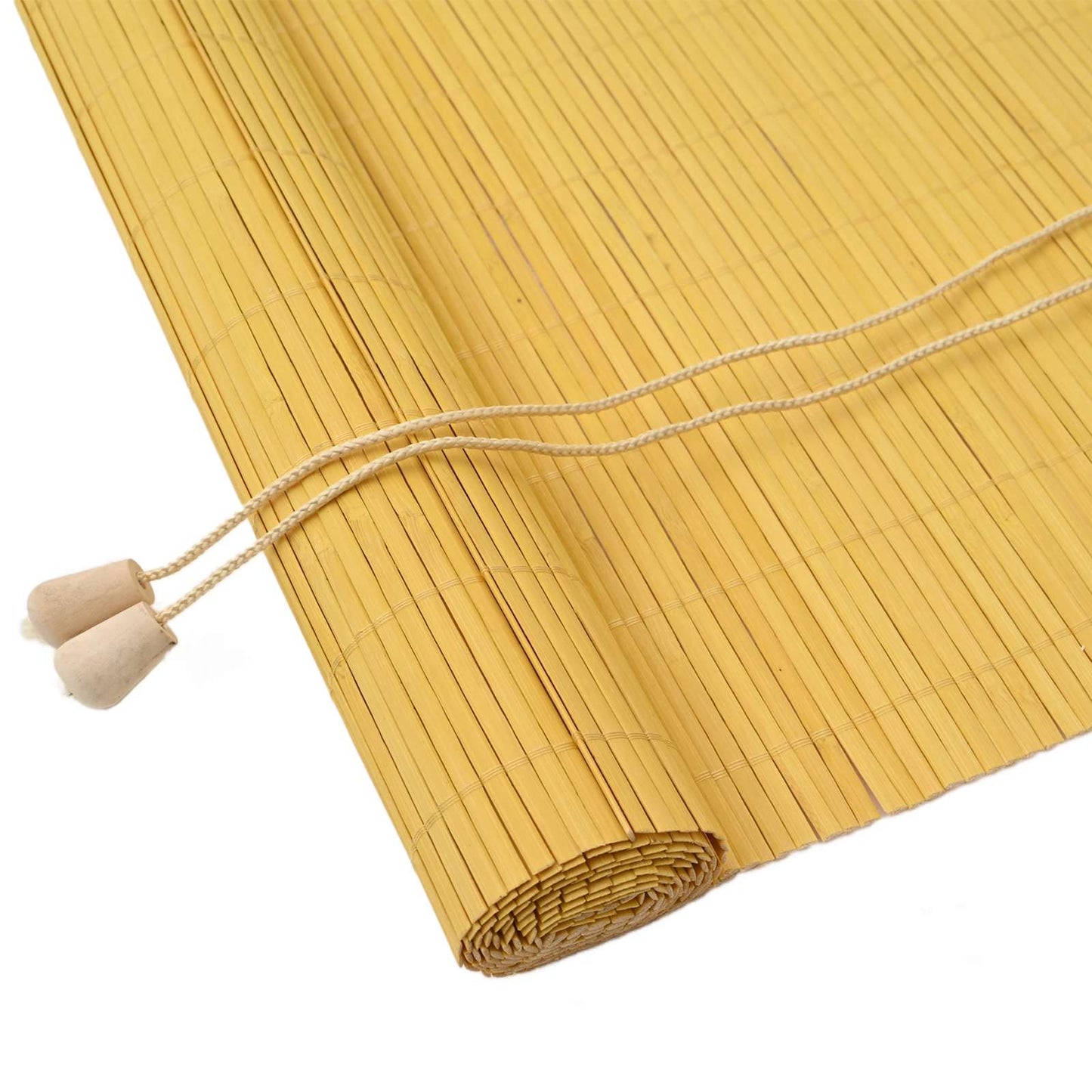 vidaXL Ρόλερ (στόρι) Κίτρινο 80 x 220 cm Μπαμπού