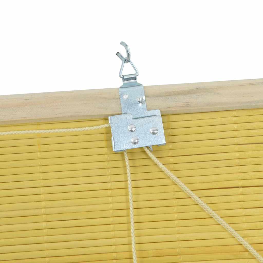vidaXL Ρολά και Σκίες Παραθύρων Άλλο Κίτρινο Μπαμπού