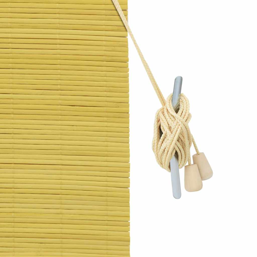 vidaXL Ρολά και Σκίες Παραθύρων Άλλο Κίτρινο Μπαμπού