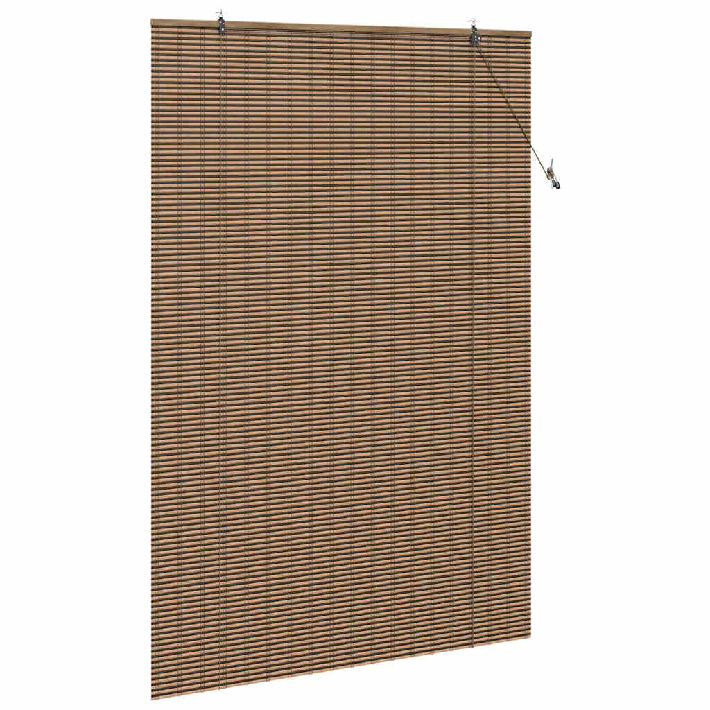 vidaXL Ρολό Παραθύρου Γεωμετρικό Καφέ 150 x 220 cm Μπαμπού