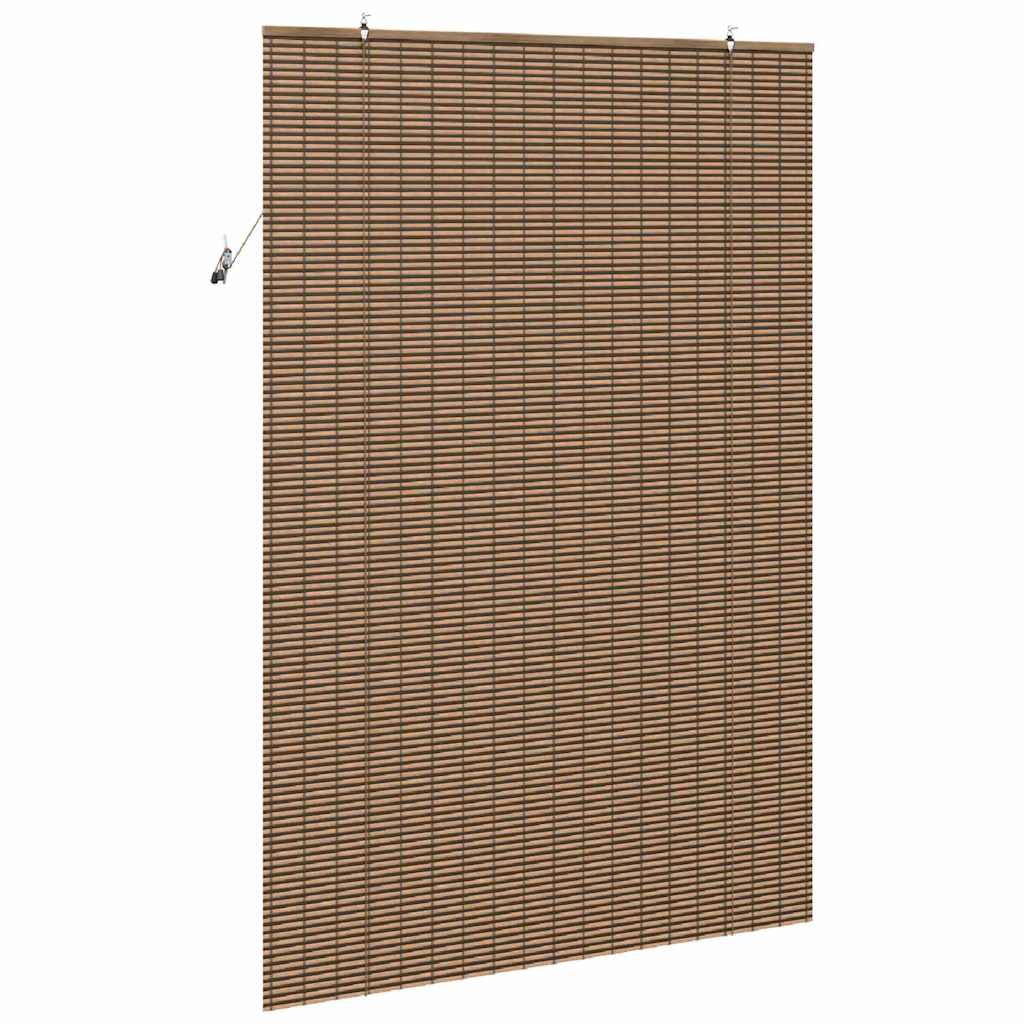 vidaXL Ρολό Παραθύρου Γεωμετρικό Καφέ 150 x 220 cm Μπαμπού