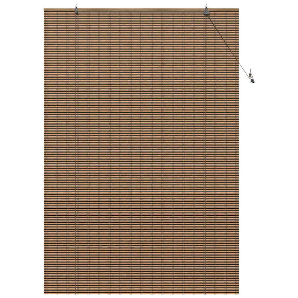 vidaXL Ρολό Παραθύρου Γεωμετρικό Καφέ 150 x 220 cm Μπαμπού