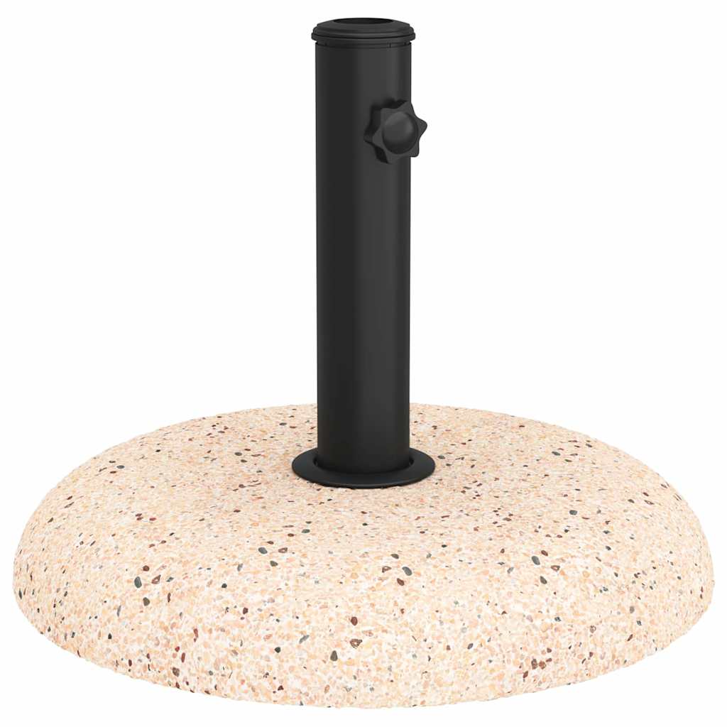 vidaXL Βάση ομπρέλας Κίτρινο και Μαύρο 45 x 45 x 40 cm
