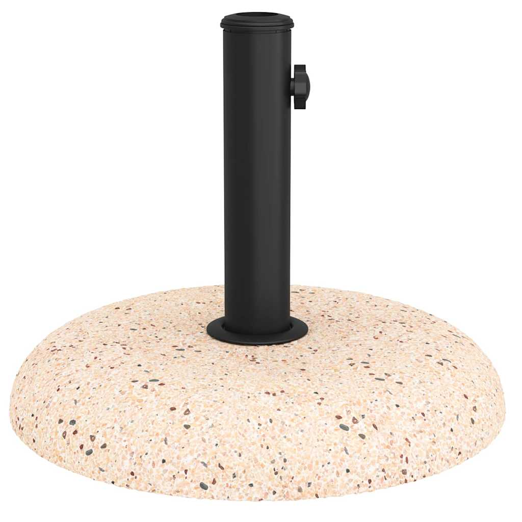vidaXL Βάση ομπρέλας Κίτρινο και Μαύρο 45 x 45 x 40 cm