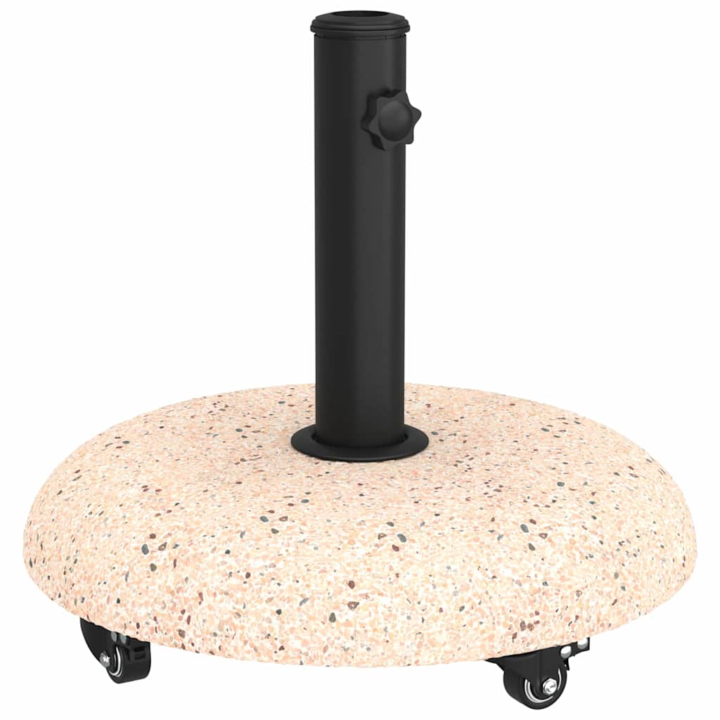 vidaXL Βάση ομπρέλας Κίτρινο και Μαύρο 45 x 45 x 40 cm