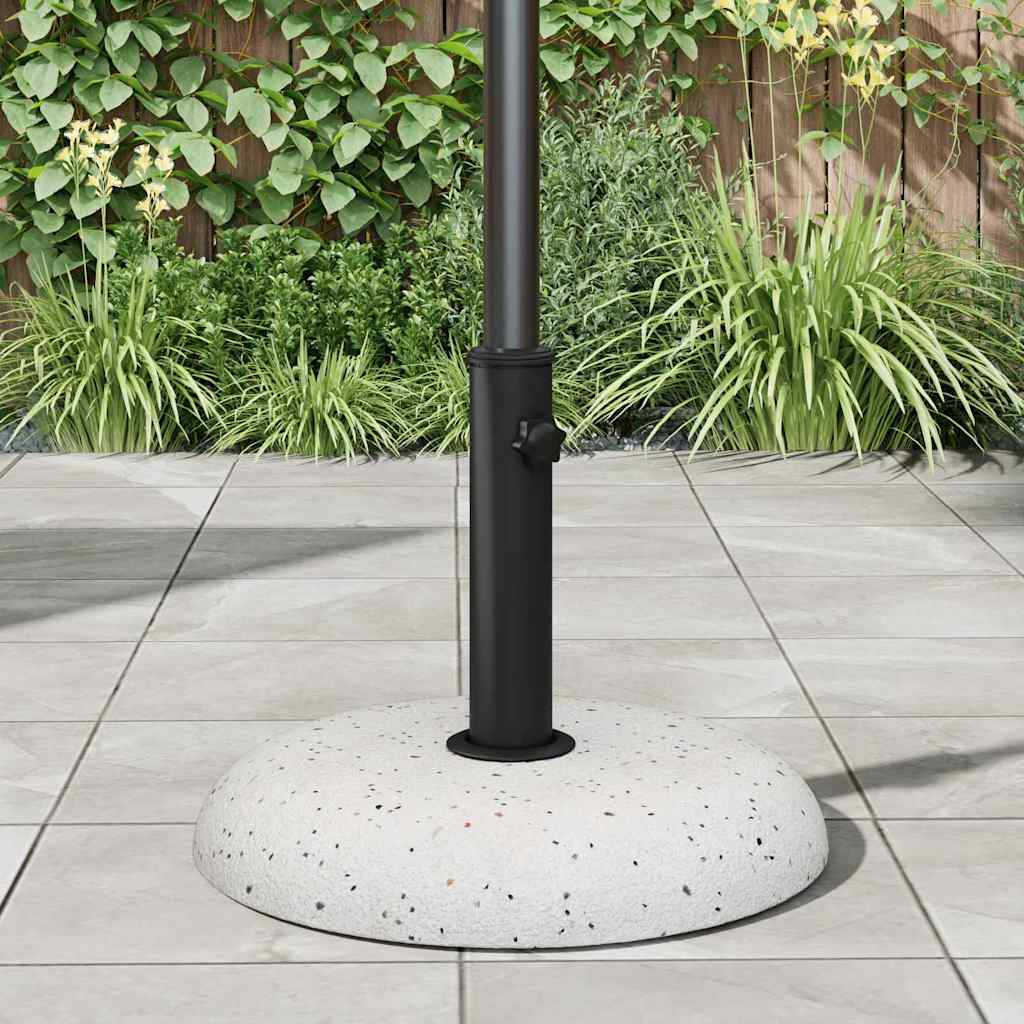 vidaXL Βάση ομπρέλας Λευκό και Μαύρο 45 x 45 x 40 cm
