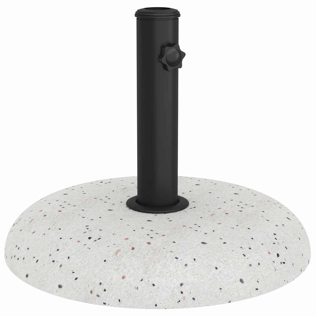 vidaXL Βάση ομπρέλας Λευκό και Μαύρο 45 x 45 x 40 cm