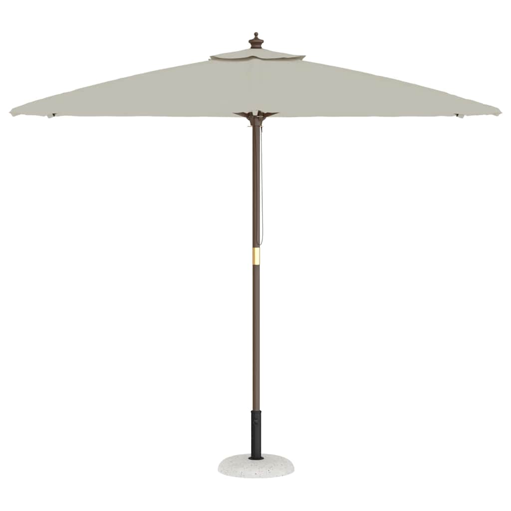 vidaXL Βάση ομπρέλας Λευκό και Μαύρο 45 x 45 x 40 cm