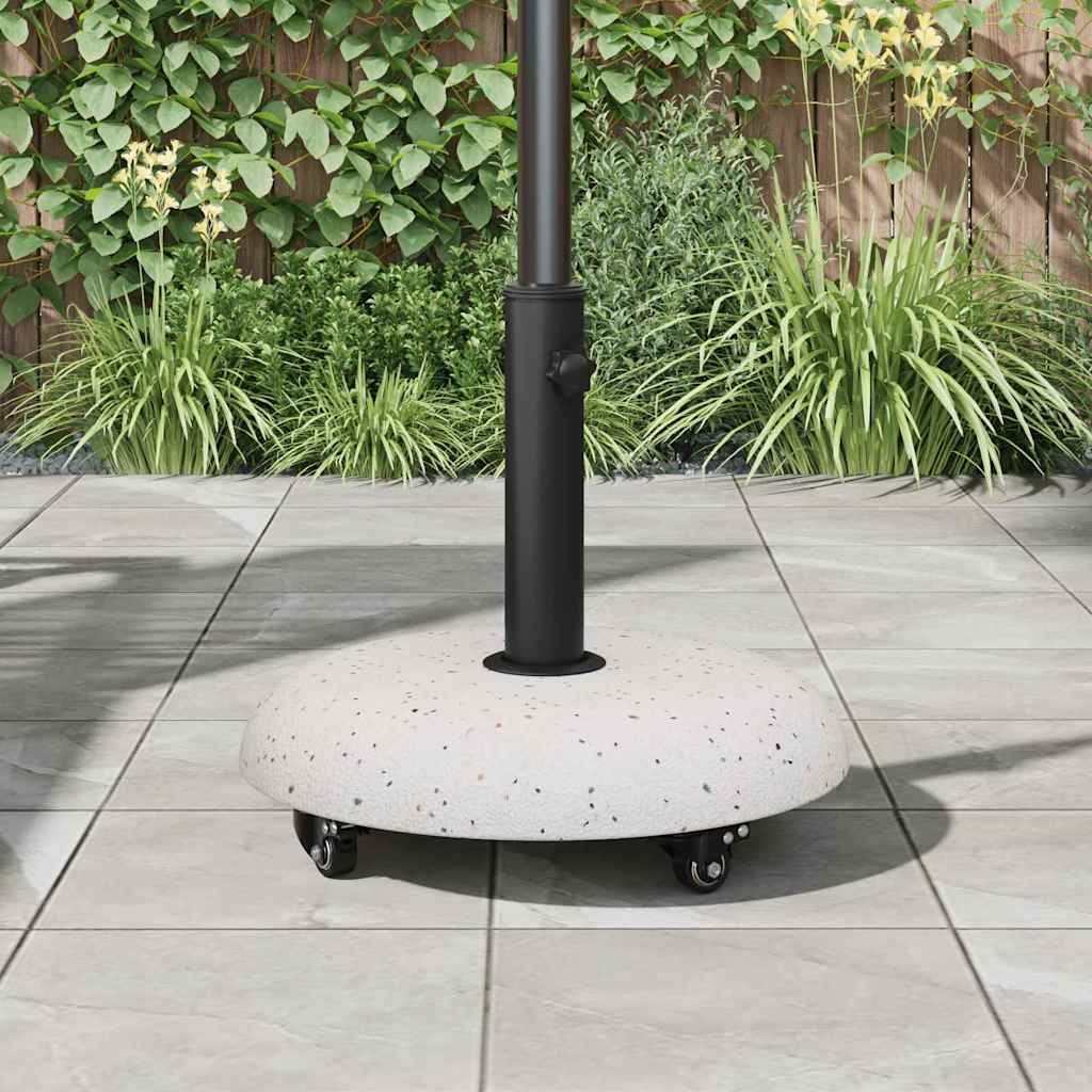 vidaXL Βάση ομπρέλας Λευκό και Μαύρο 45 x 45 x 40 cm