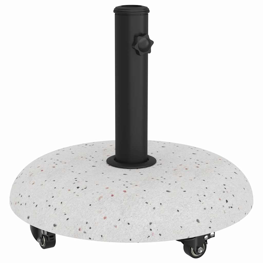 vidaXL Βάση ομπρέλας Λευκό και Μαύρο 45 x 45 x 40 cm