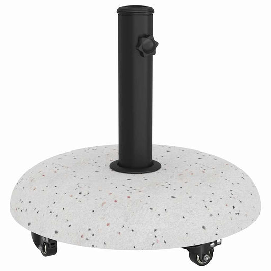 vidaXL Βάση ομπρέλας Λευκό και Μαύρο 45 x 45 x 40 cm