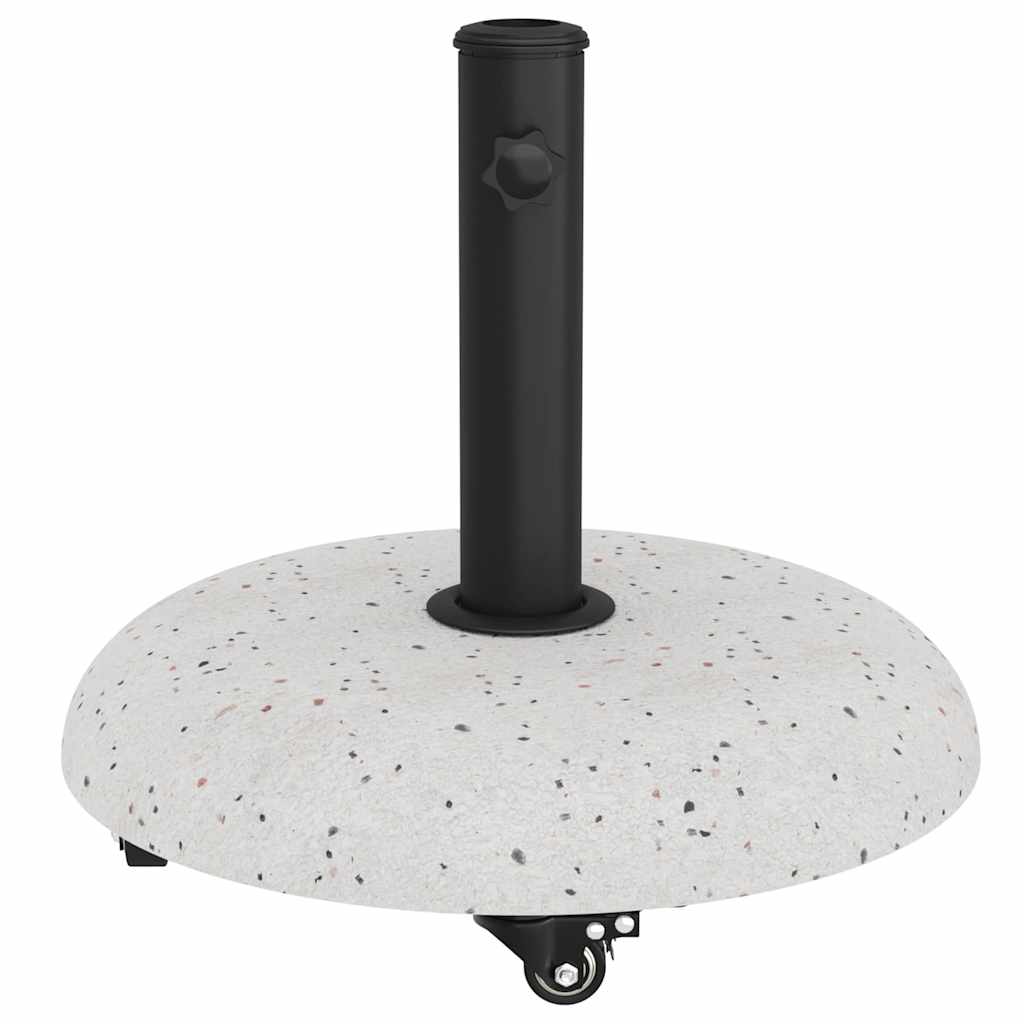 vidaXL Βάση ομπρέλας Λευκό και Μαύρο 45 x 45 x 40 cm
