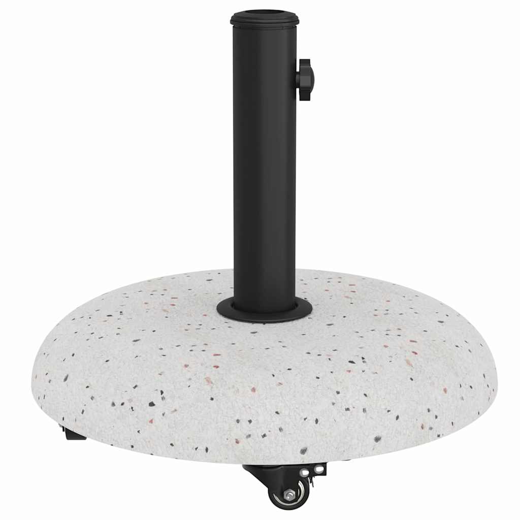 vidaXL Βάση ομπρέλας Λευκό και Μαύρο 45 x 45 x 40 cm