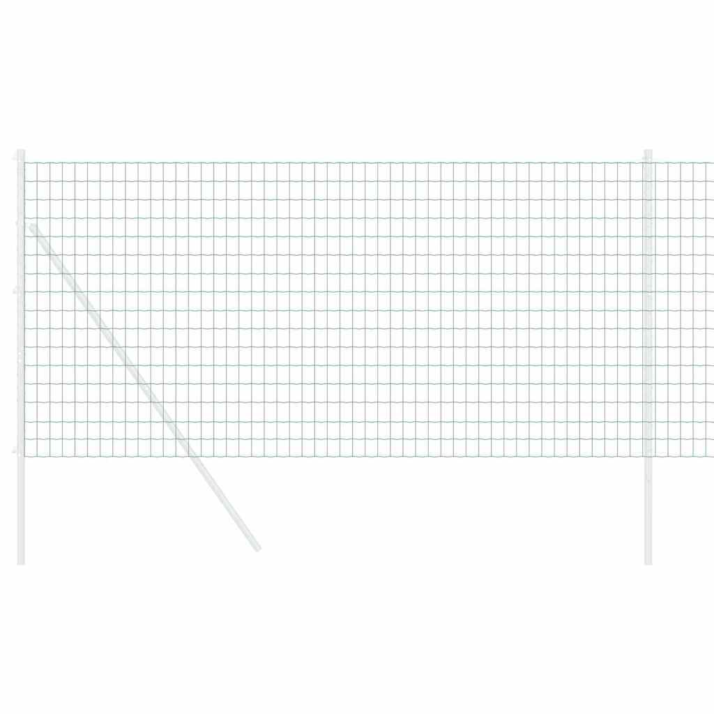 vidaXL Euro Φράκτης Πράσινος 1x10 μ Σίδερο