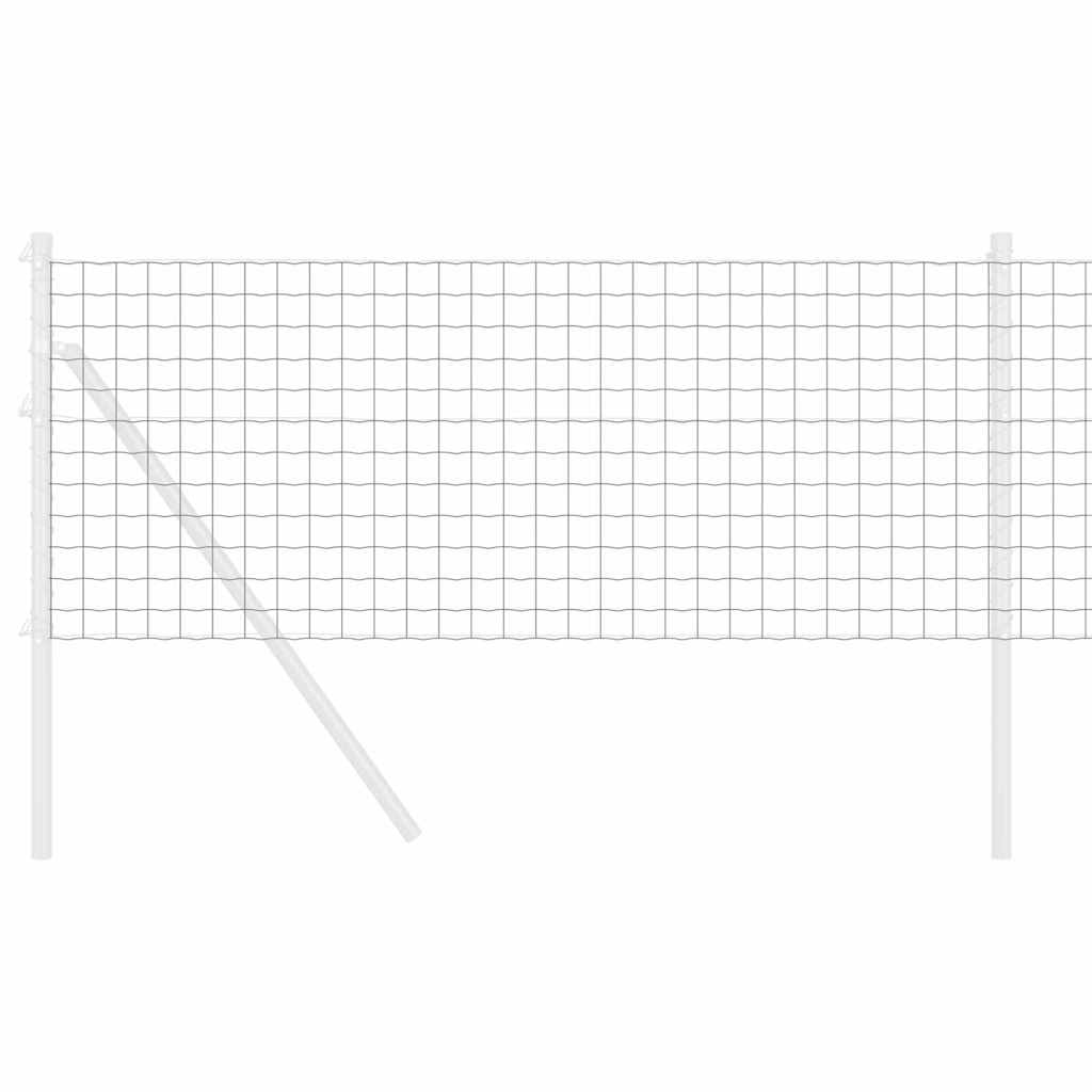 vidaXL Ευρωπαϊκή Περίφραξη Γκρι 0.4x10 μ Χάλυβας