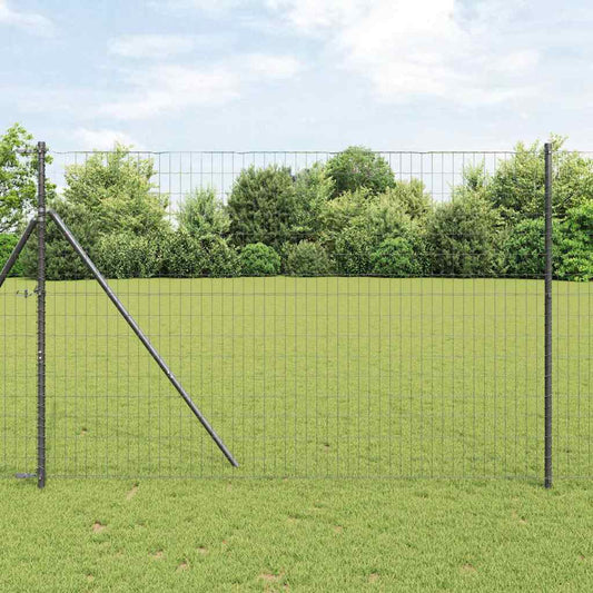 vidaXL Euro Fence Γκρι 1.5x10 μ Χάλυβα
