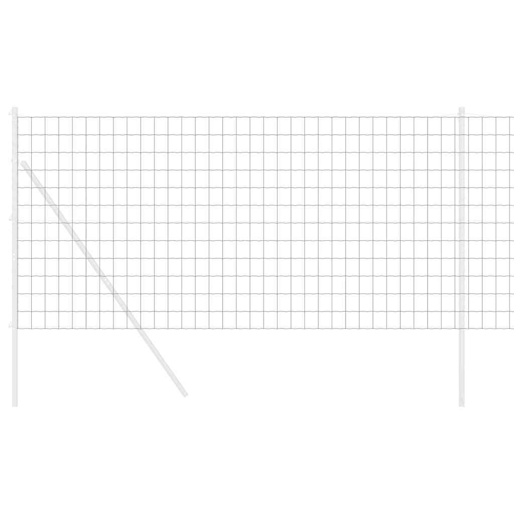 vidaXL Euro Φράχτης Γκρι 1x10 μ Σιδήρου