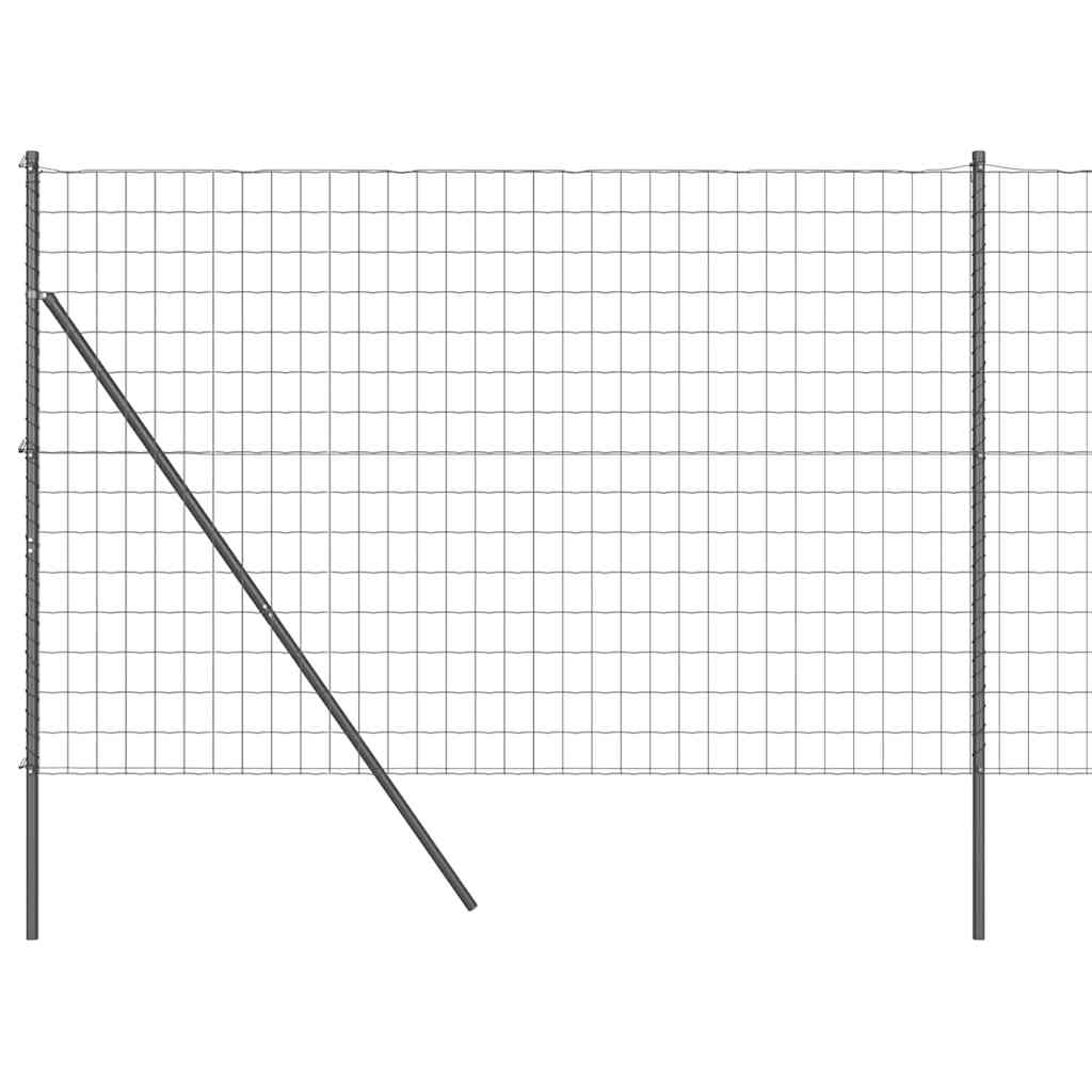 vidaXL Ευρωπαϊκό Φράχτη Γκρι 1.5x10 μ Σίδερο