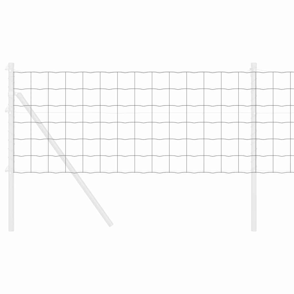 vidaXL Ευρωπαϊκός Φράχτης Γκρι 0,4x25 μ Σίδηρος