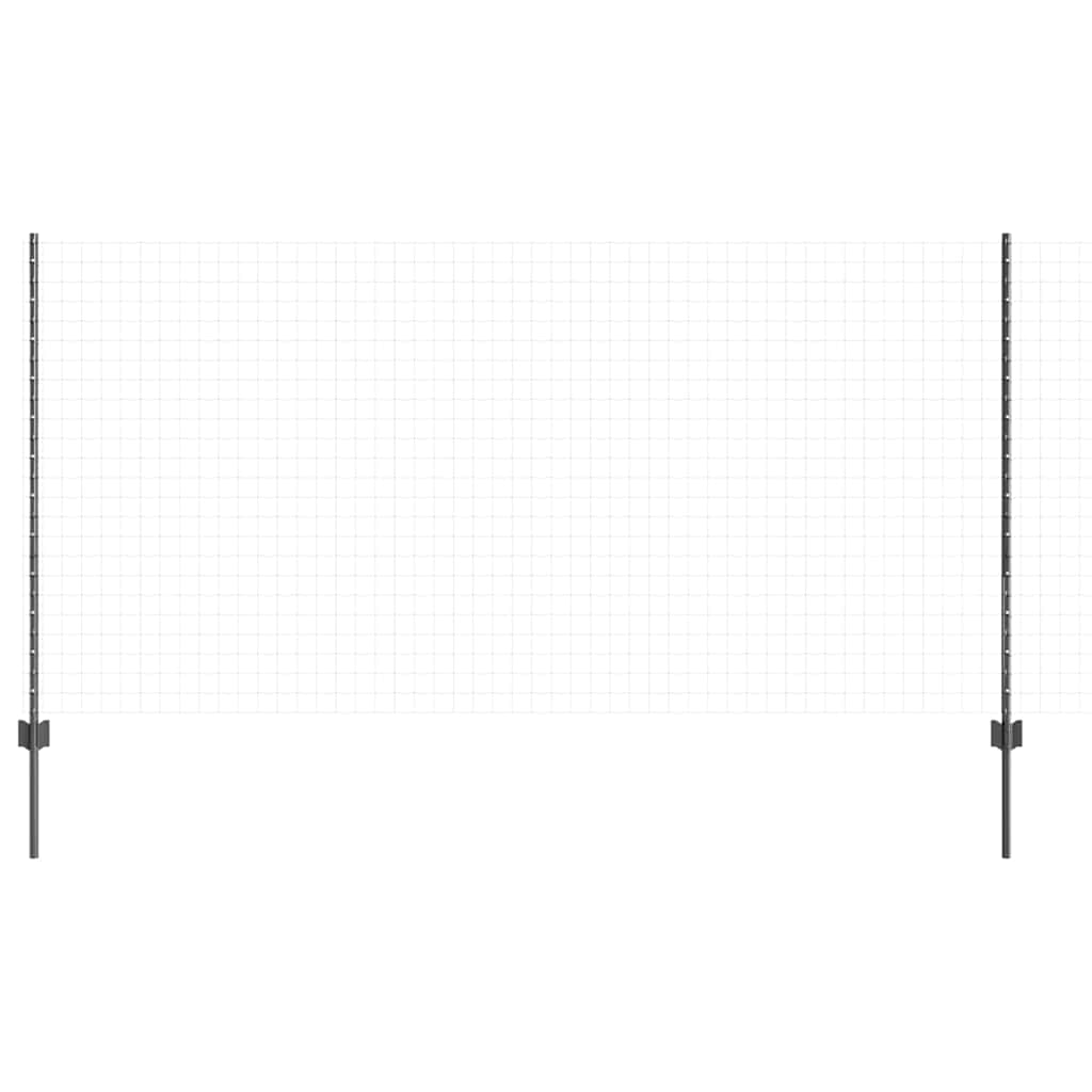 vidaXL Πό posts φράχτη 88 pcs Γκρι 160 cm Ατσάλι