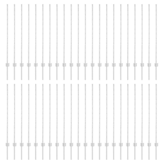 vidaXL Πό posts φράχτη 88 pcs Ασημί 160 cm Ατσάλι